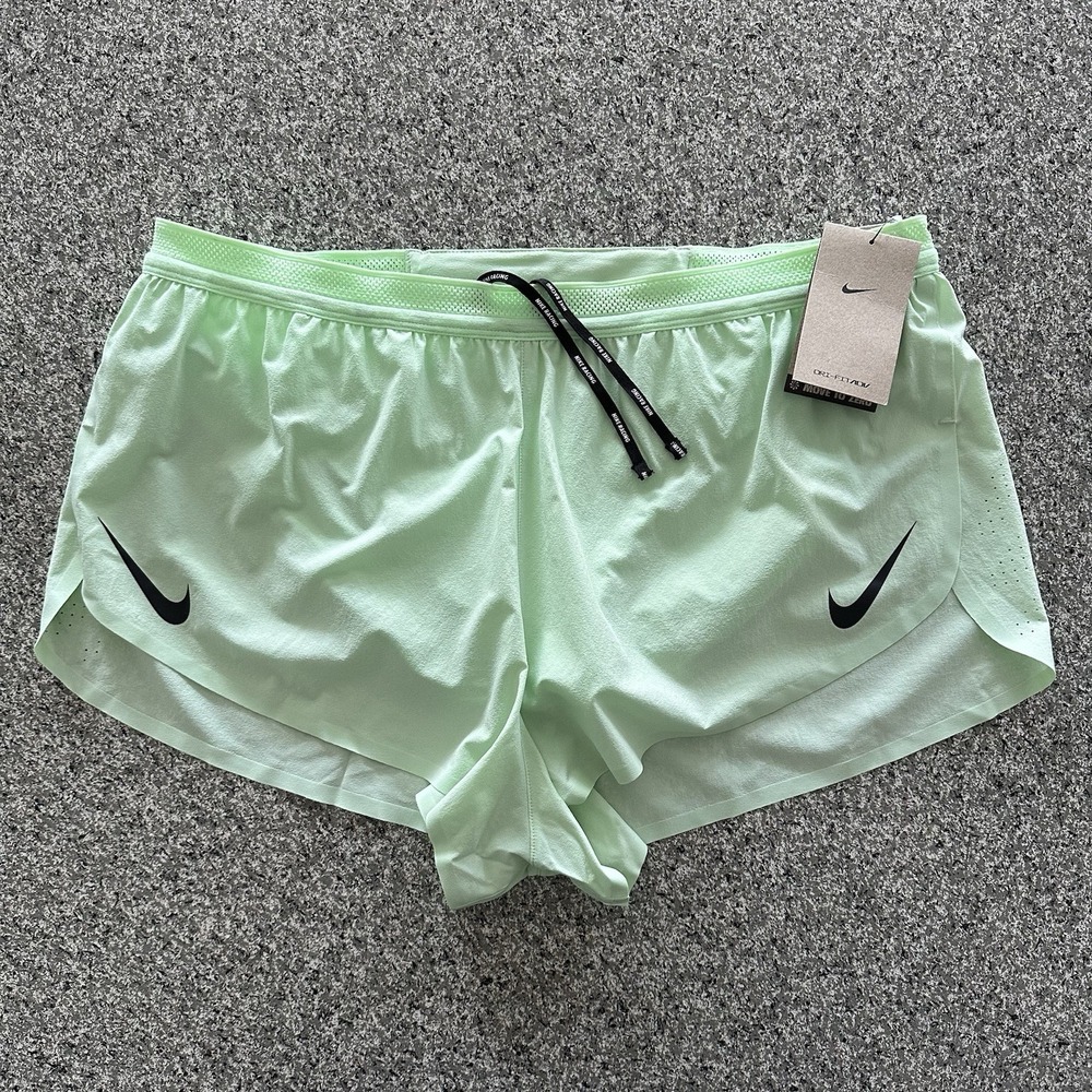 Nike Dri FIT ADV‎ Aeroswift 2" Running Shorts Lined Size XL FN3349 376 Green